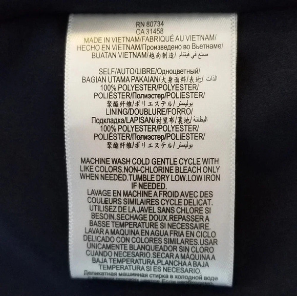 NWT BCBGeneration Blue Tonal Striped Long Sleeve Dress S - Picture 6 of 6